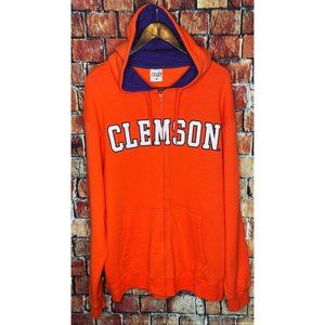 Clemson Tigers Long Sleeve Hooded 2X Orange Women’s E5 Full Zip Jacket ACC